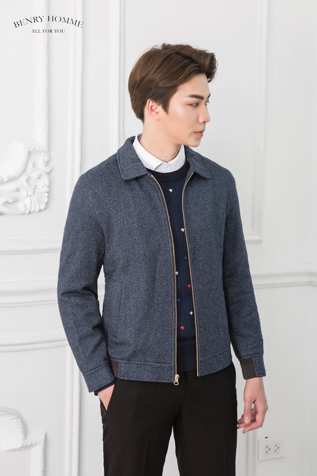 Áo khoác dạ cổ bẻ