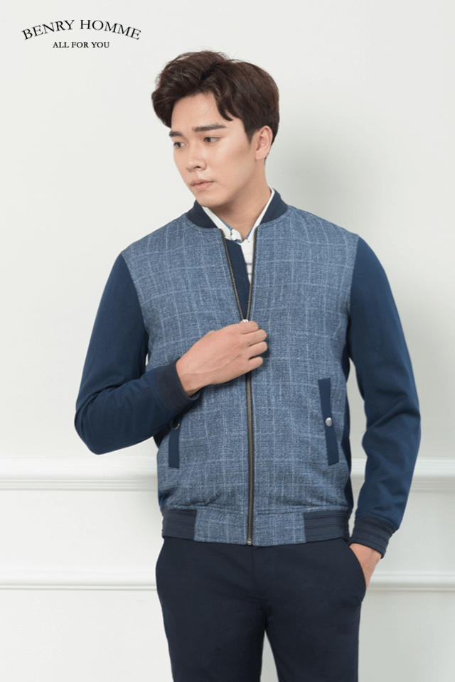 Áo bomber phối màu