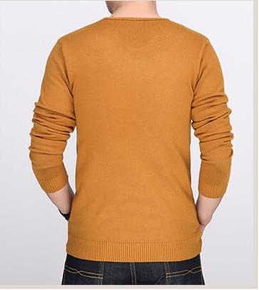 Áo len cashmere màu vàng-1